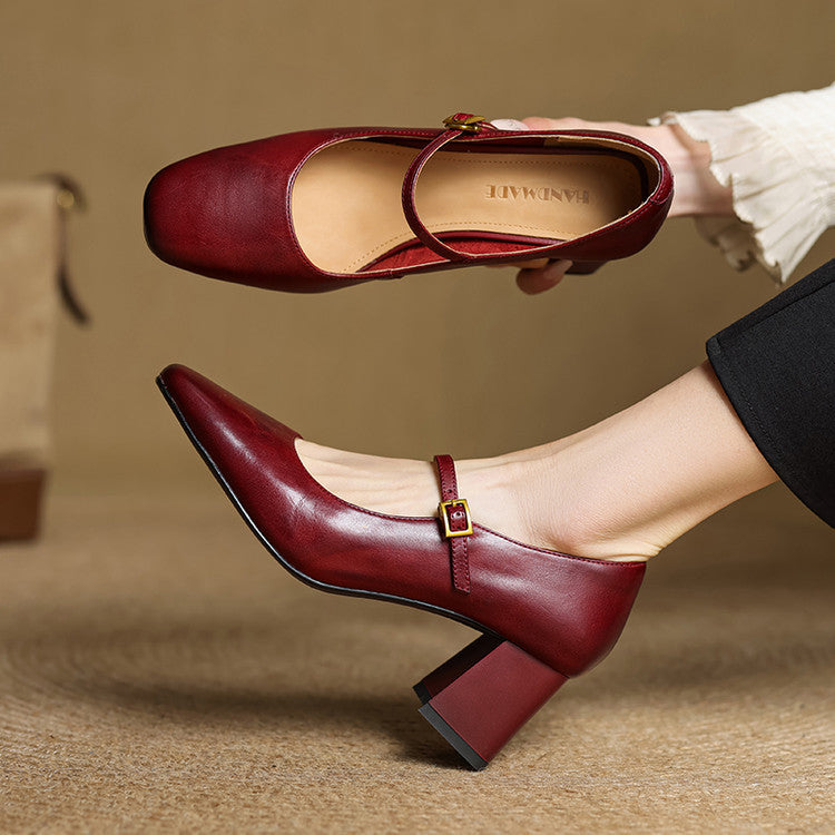 Anna-Berg | Genuine Leather Heels