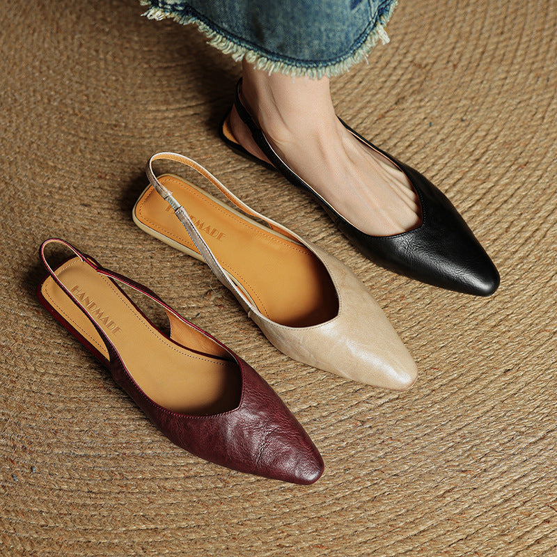 Anna-Berg | Leather Slingback Heels