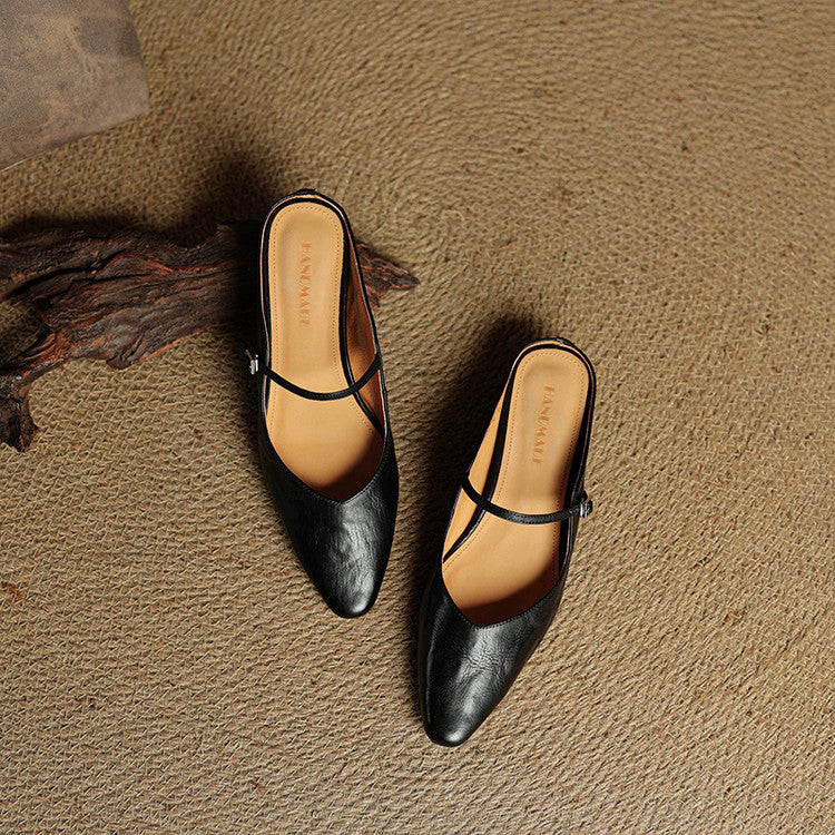 Anna-Berg | Mules + Genuine Leather