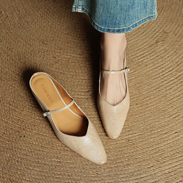 Anna-Berg | Mules + Genuine Leather
