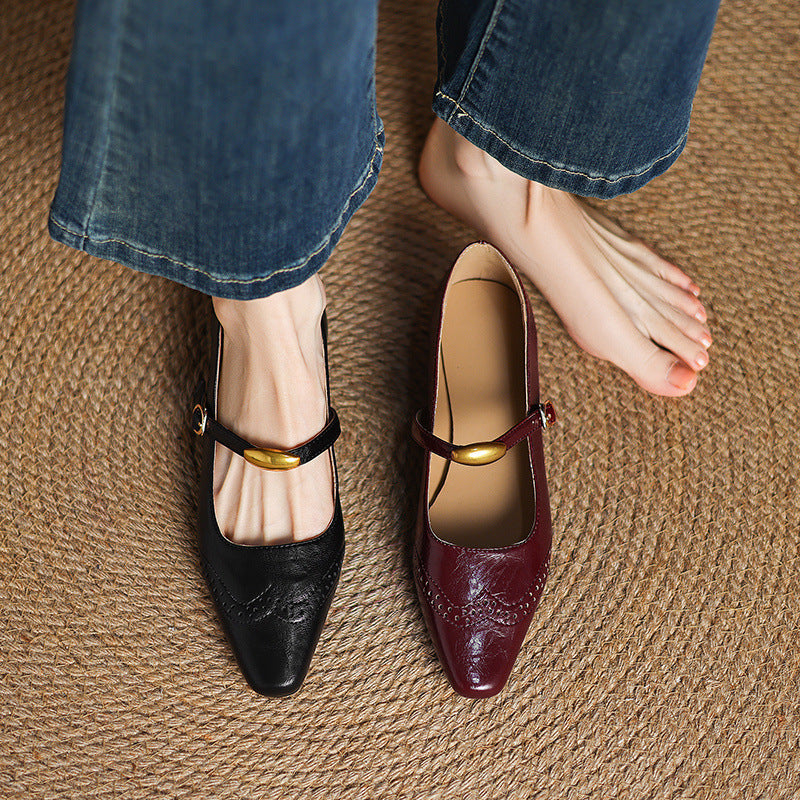 Anna-Berg | Classic Pointed Toe Heels in Leather