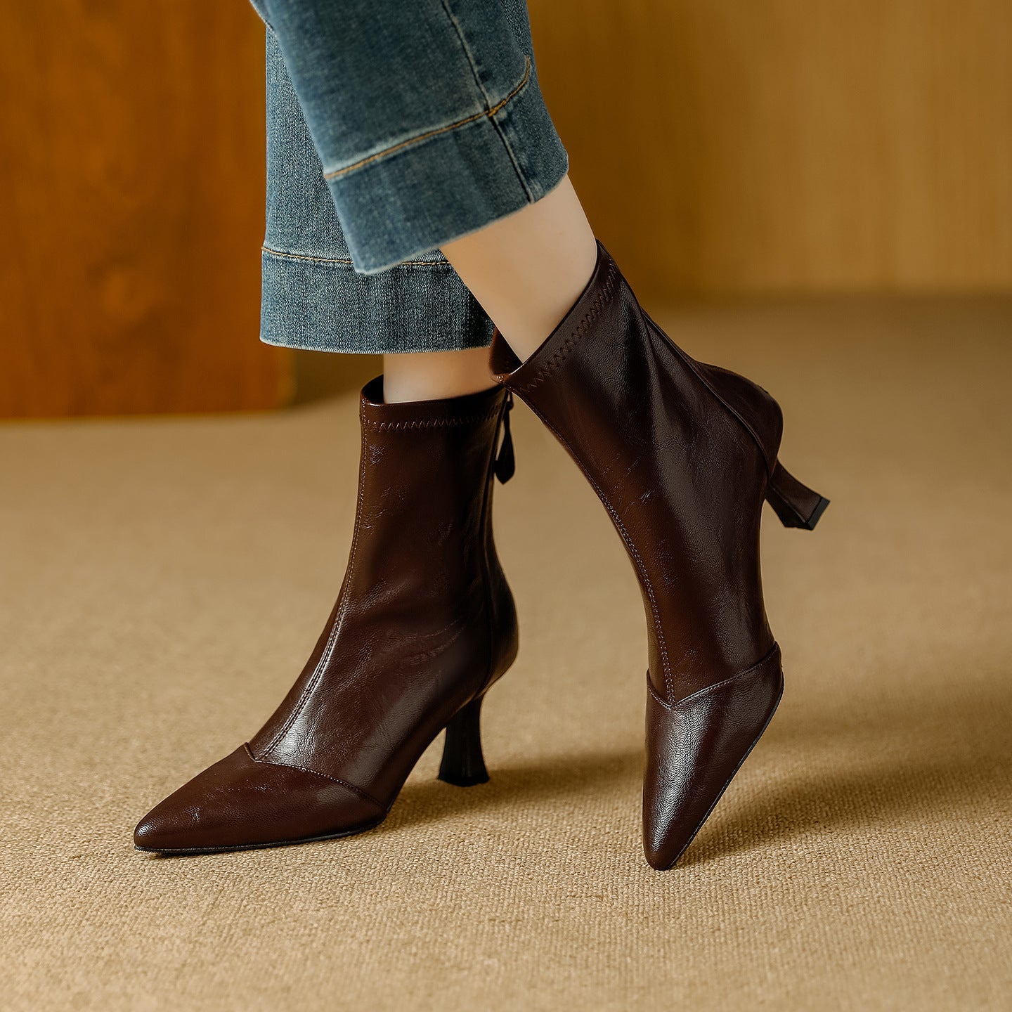 Anna-Berg | Leather Ankle Boots