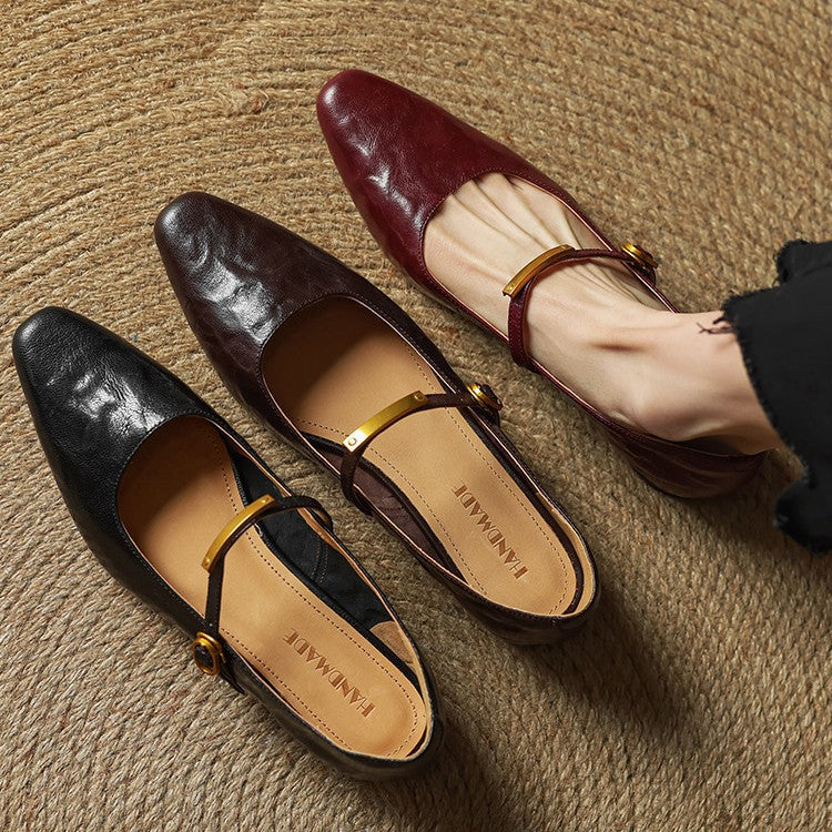 Anna-Berg | Merlot Leather Pumps