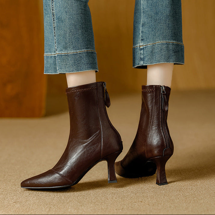 Anna-Berg | Leather Ankle Boots