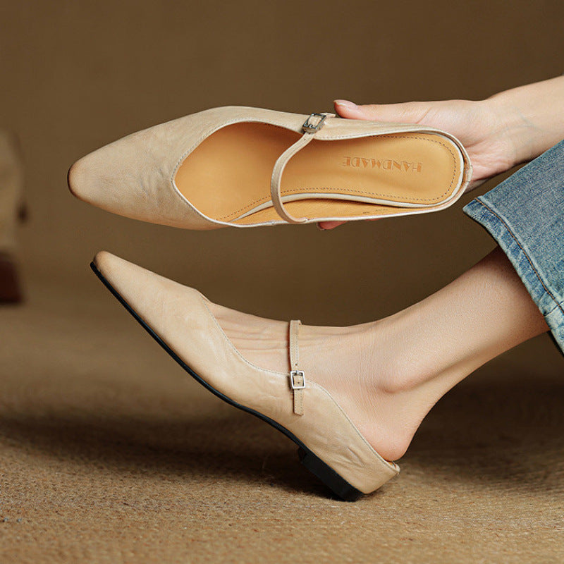 Anna-Berg | Mules + Genuine Leather