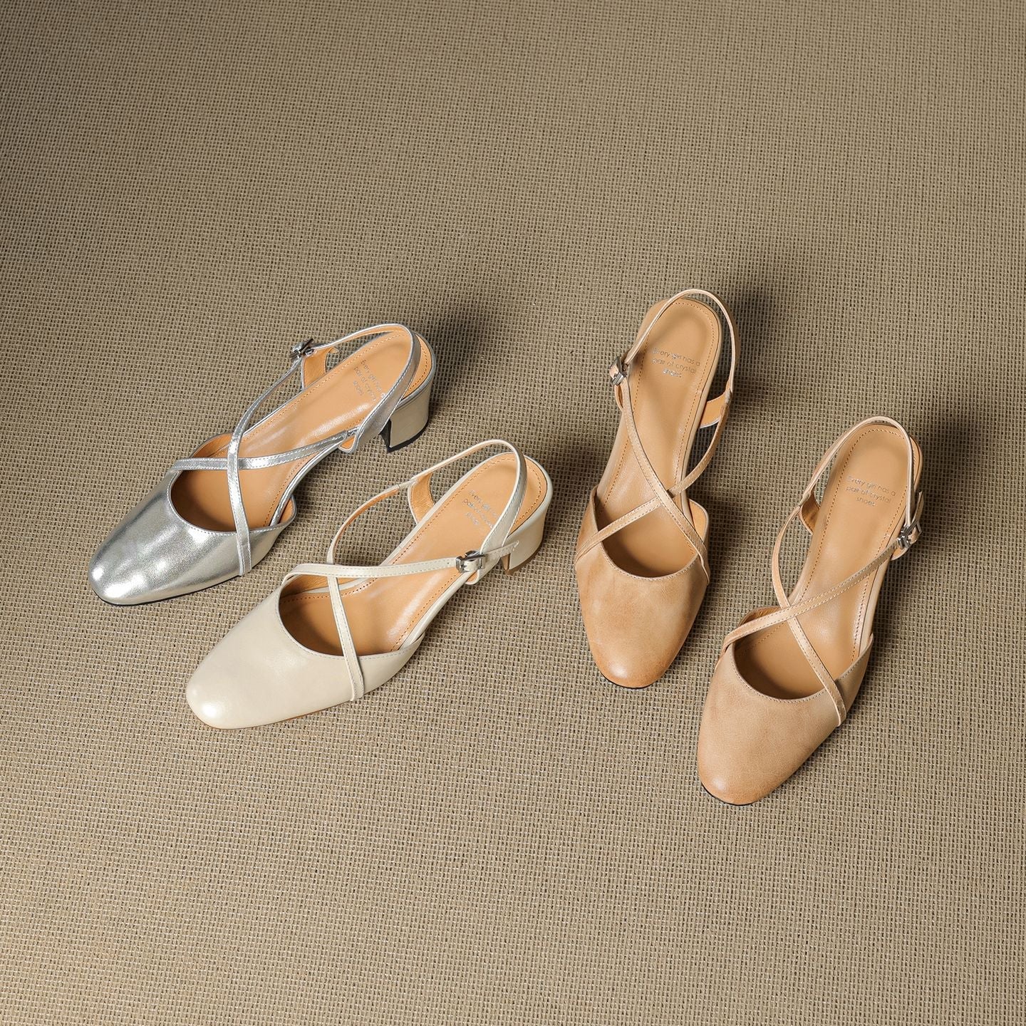 Anna-Berg | Leather Slingback Heels
