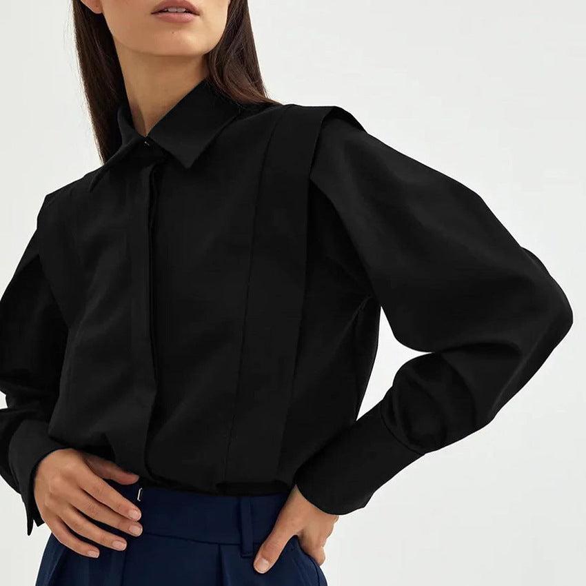 Anna-Berg | Tailored Button-Up Organic Cotton Blouse