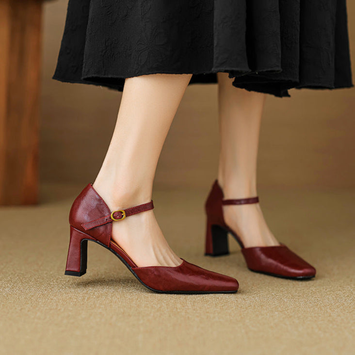 Anna-Berg | Genuine Leather Heels