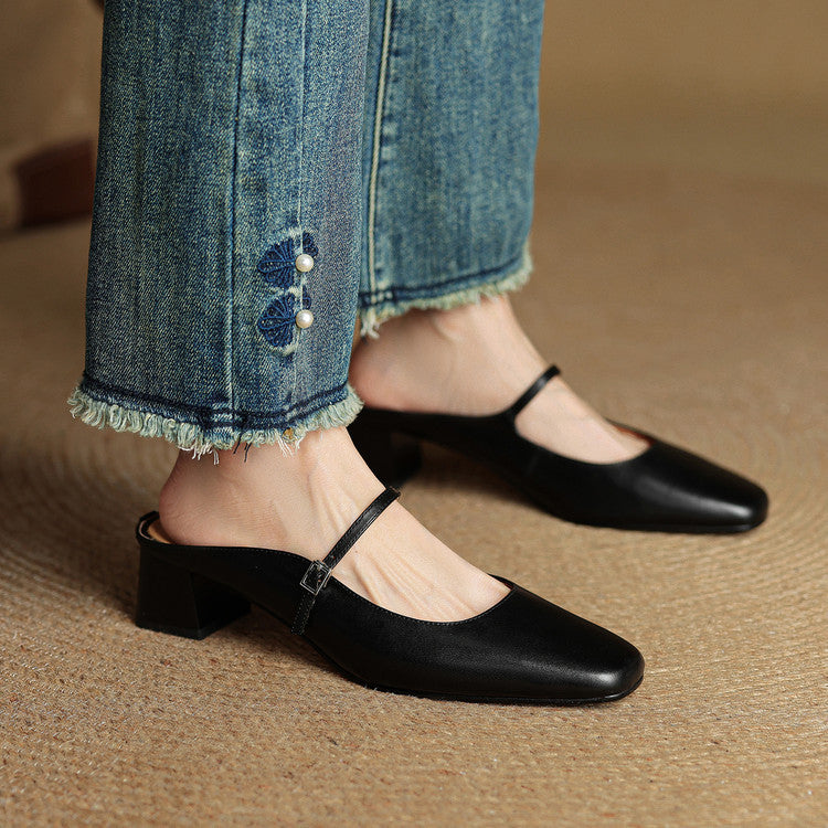 Anna-Berg | Genuine Leather Mules