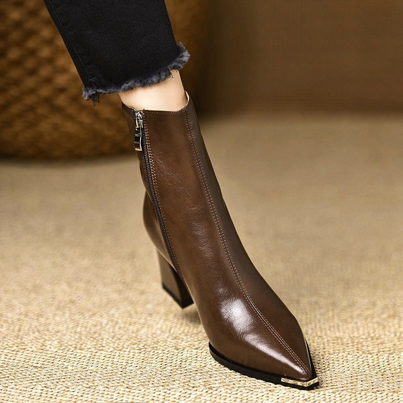Anna-Berg | Leather Ankle Boots