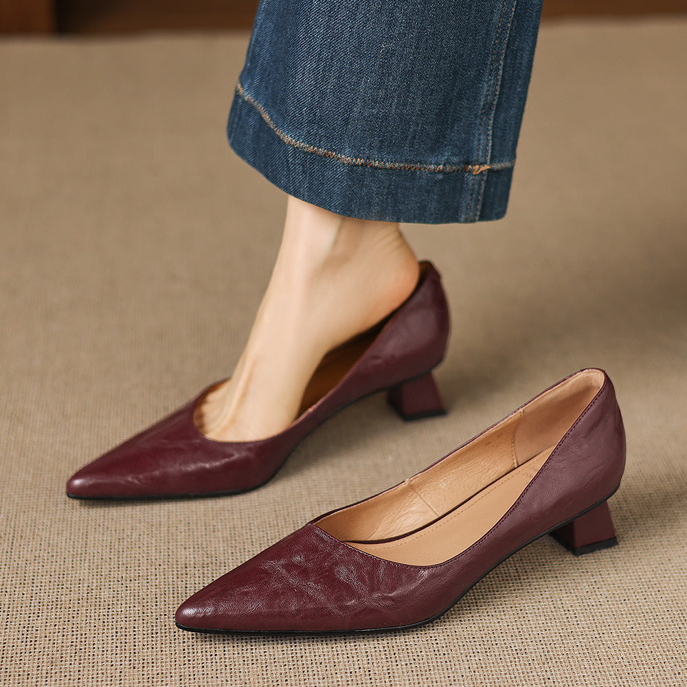Anna-Berg | Genuine Leather Heels