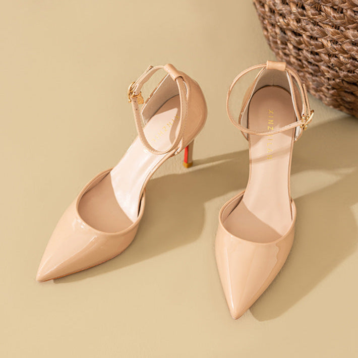 Anna-Berg | Elegant Pointed Toe Heels in Leather