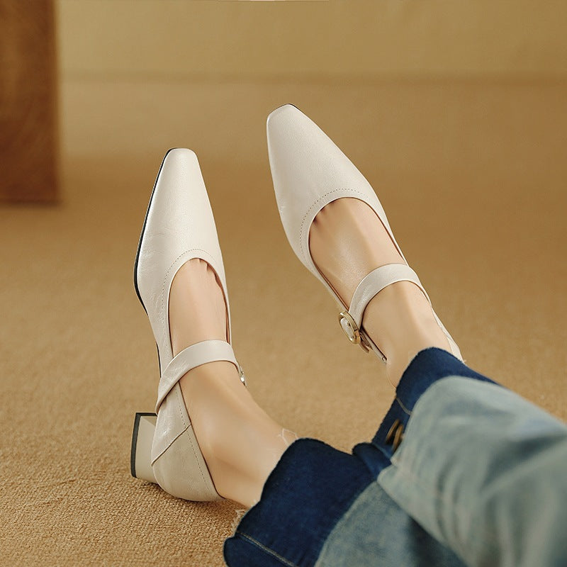 Anna-Berg | Merlot Leather Heels