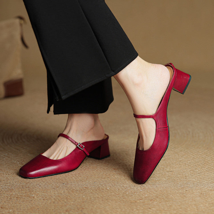Anna-Berg | Genuine Leather Mules