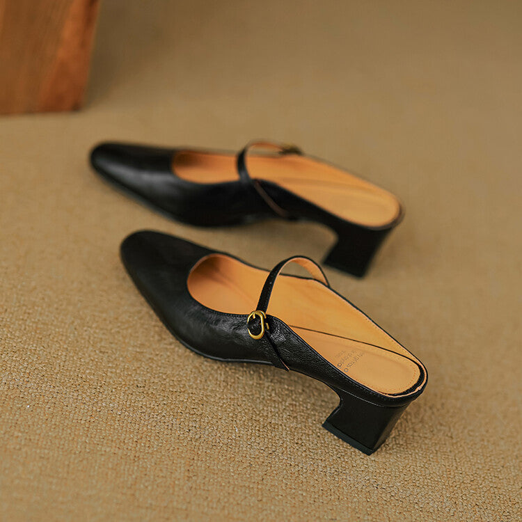 Anna-Berg | Genuine Leather Mules
