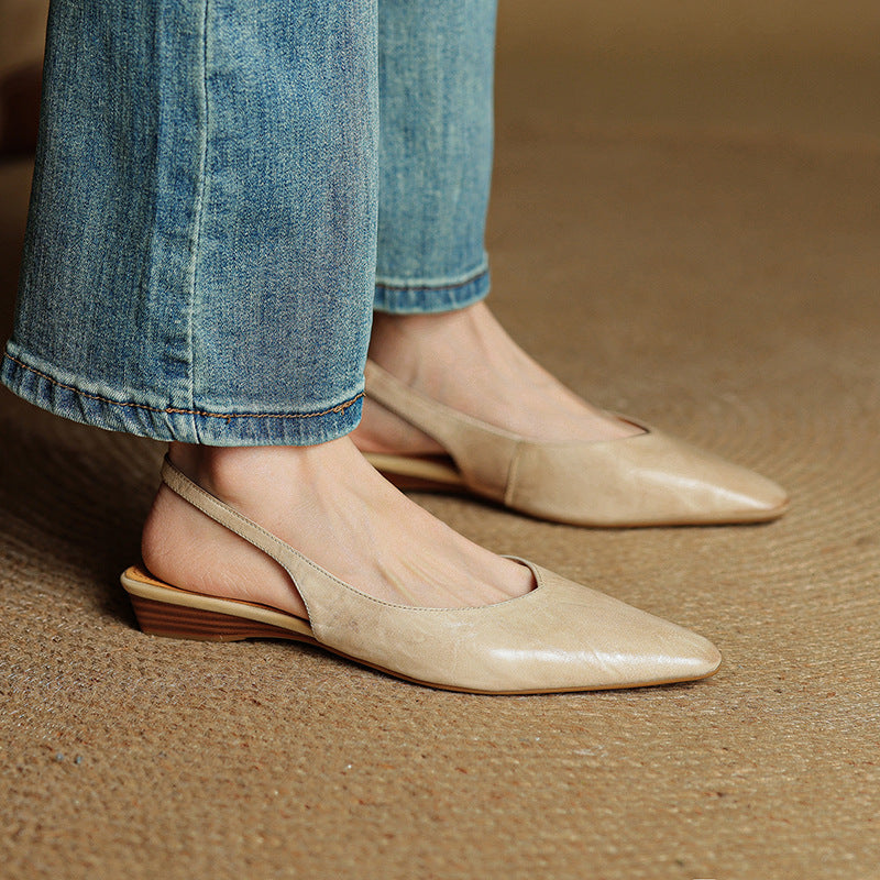 Anna-Berg | Leather Slingback Heels