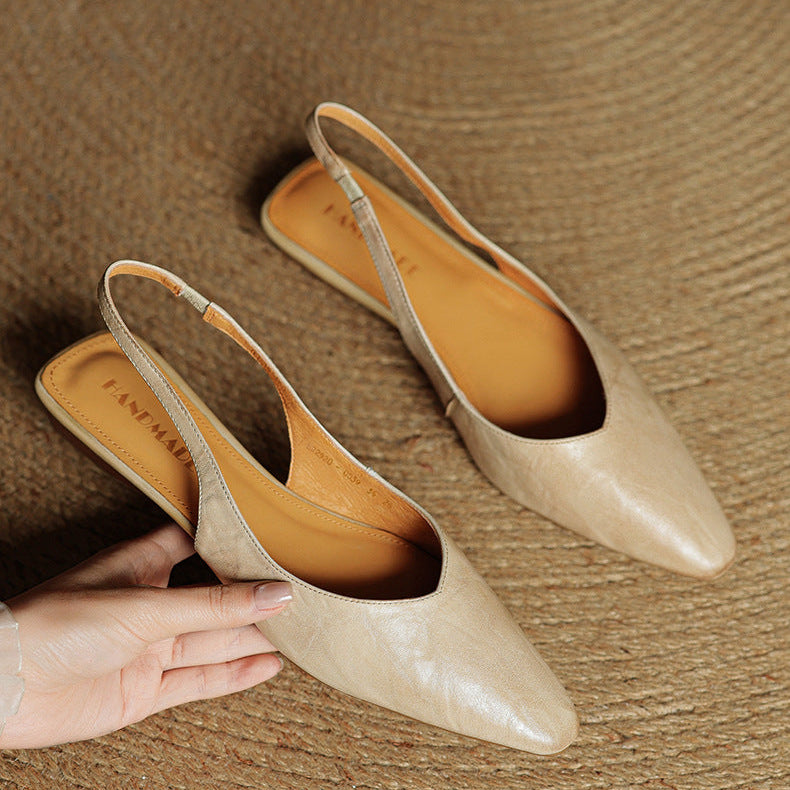 Anna-Berg | Leather Slingback Heels
