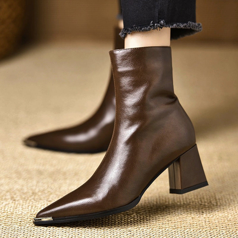Anna-Berg | Leather Ankle Boots
