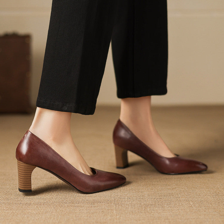 Anna-Berg | Genuine Leather Heels