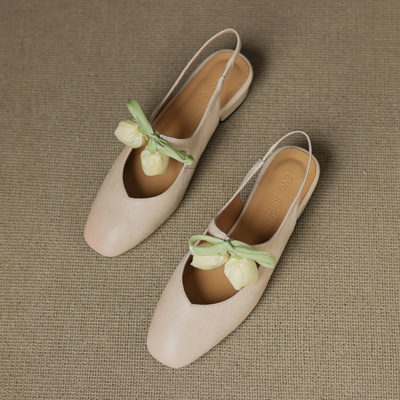 Anna-Berg | Leather Slingback Heels