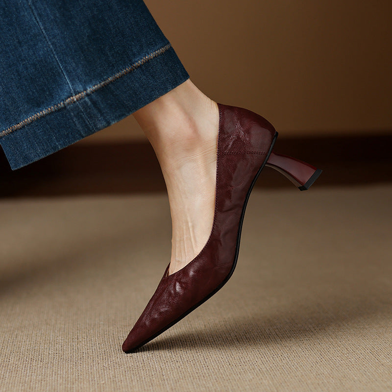 Anna-Berg | Genuine Leather Heels