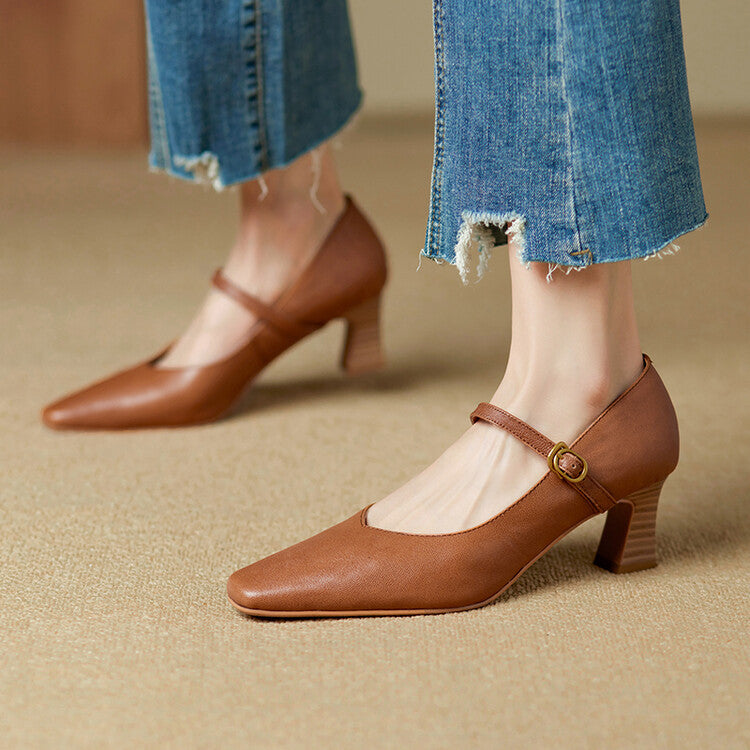 Anna-Berg | Genuine Leather Heels