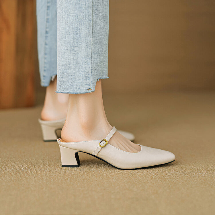 Anna-Berg | Genuine Leather Mules
