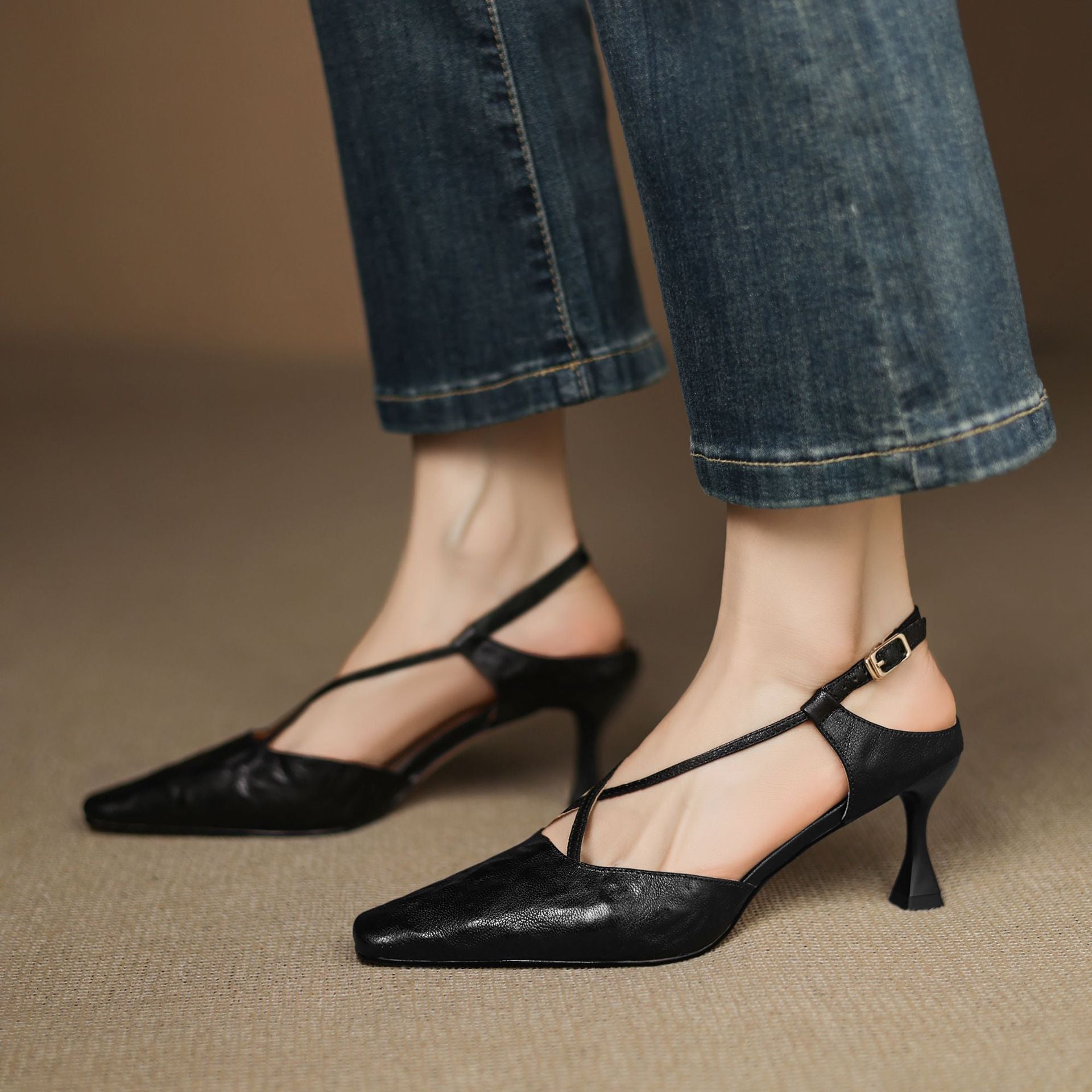 Anna-Berg | Genuine Leather Heels