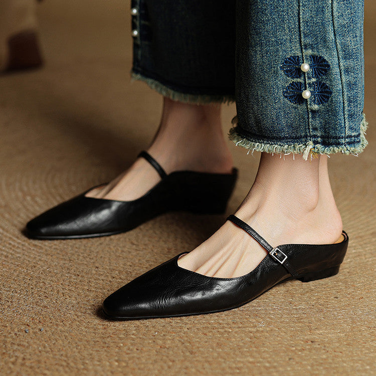 Anna-Berg | Mules + Genuine Leather