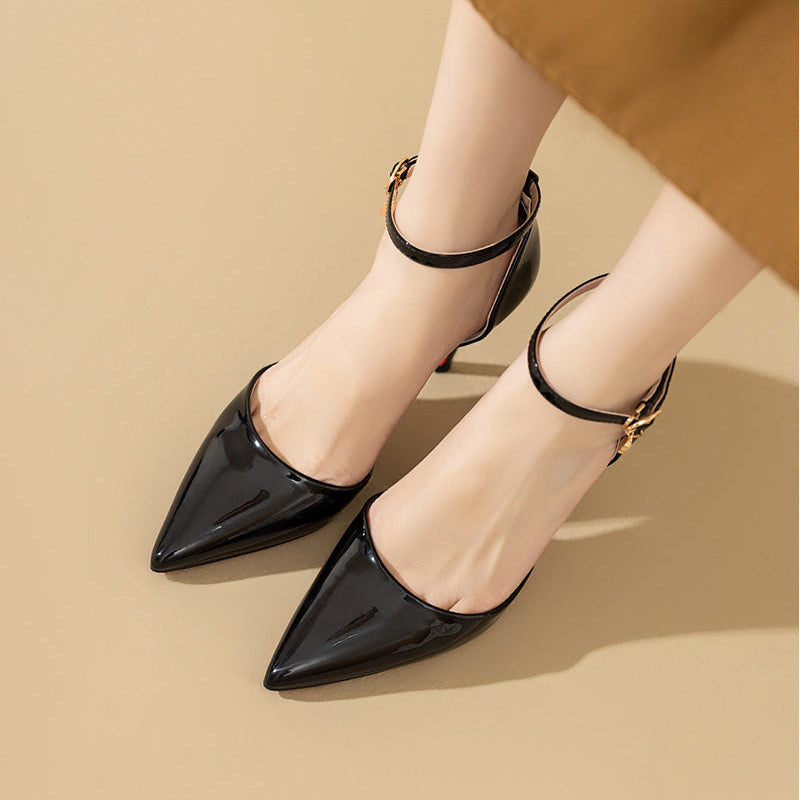 Anna-Berg | Elegant Pointed Toe Heels in Leather