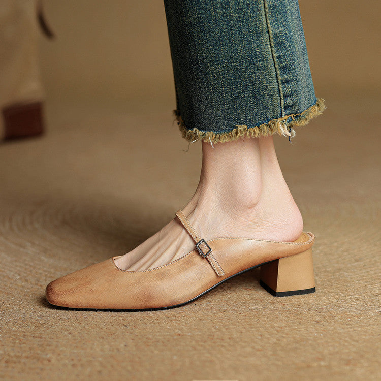 Anna-Berg | Genuine Leather Mules