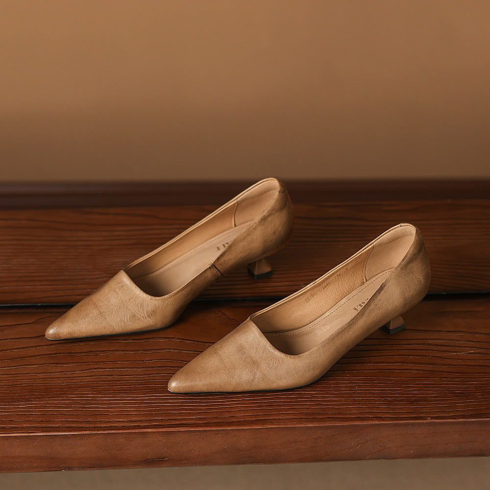 Anna-Berg | Genuine Leather Heels