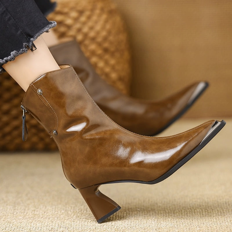 Anna-Berg | Classic Leather Ankle Boots