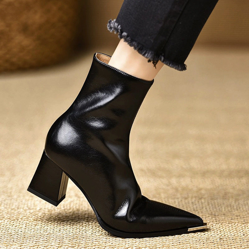 Anna-Berg | Leather Ankle Boots