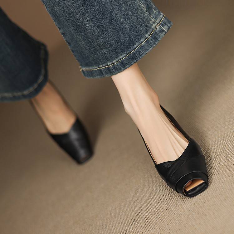 Anna-Berg | Genuine Leather Slingback Heels