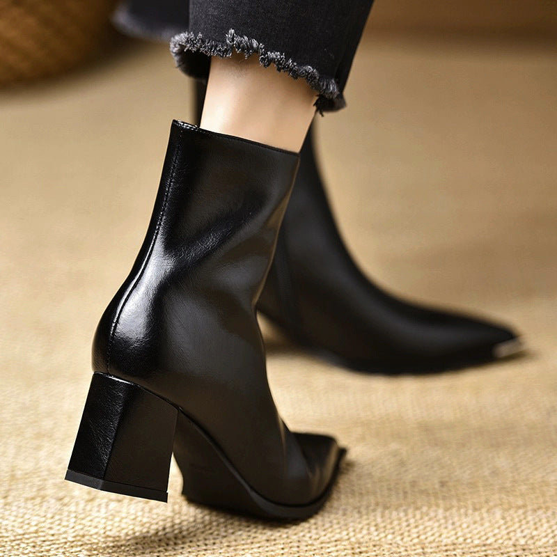 Anna-Berg | Leather Ankle Boots