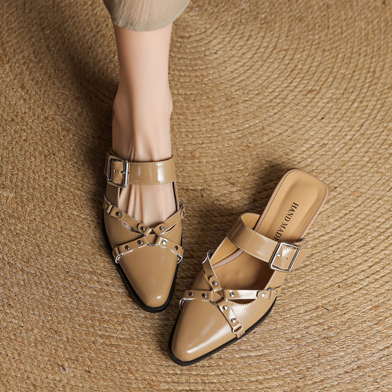 Anna-Berg | Leather Slingback Heels