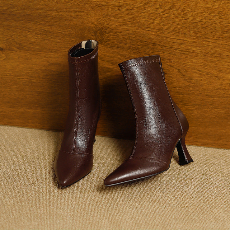 Anna-Berg | Leather Ankle Boots