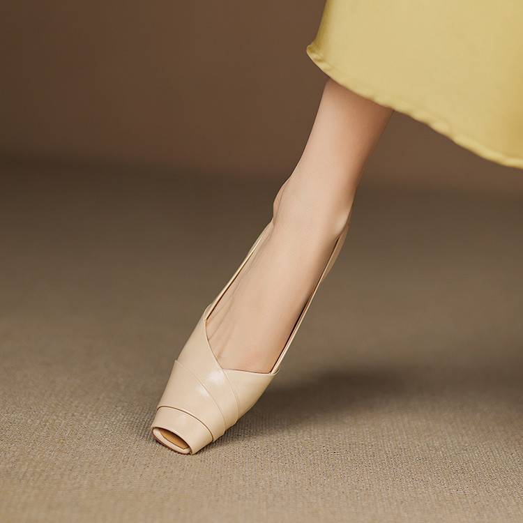 Anna-Berg | Genuine Leather Slingback Heels
