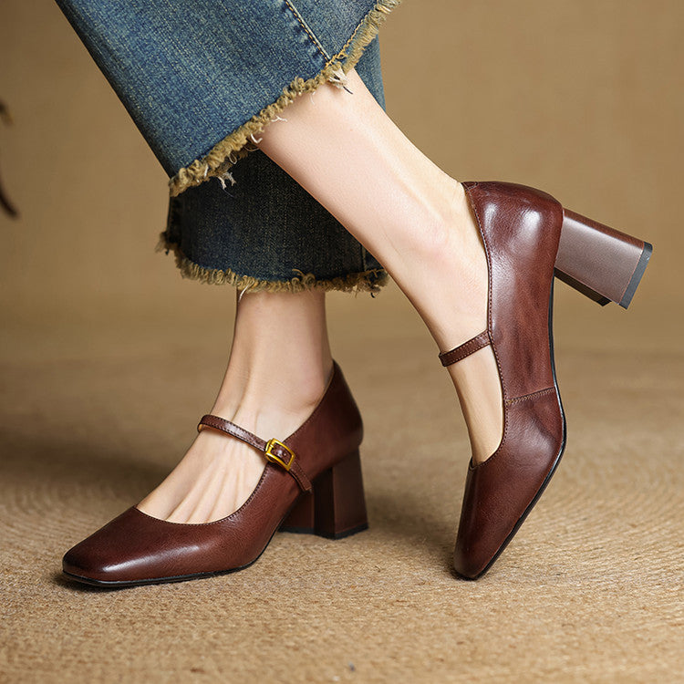 Anna-Berg | Genuine Leather Heels