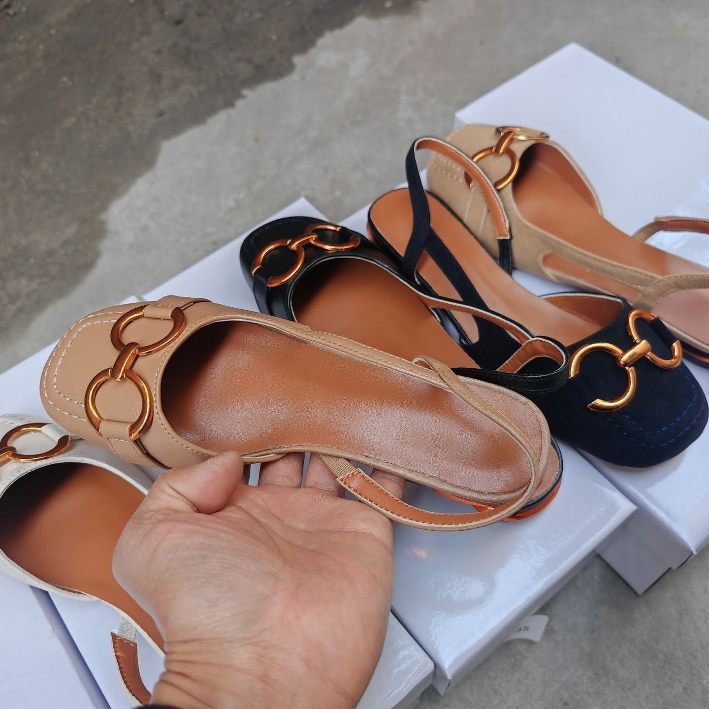 Anna-Berg | Slingback Heels in Leather
