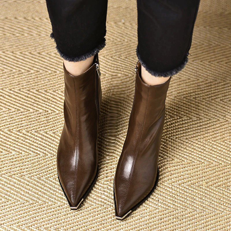 Anna-Berg | Leather Ankle Boots