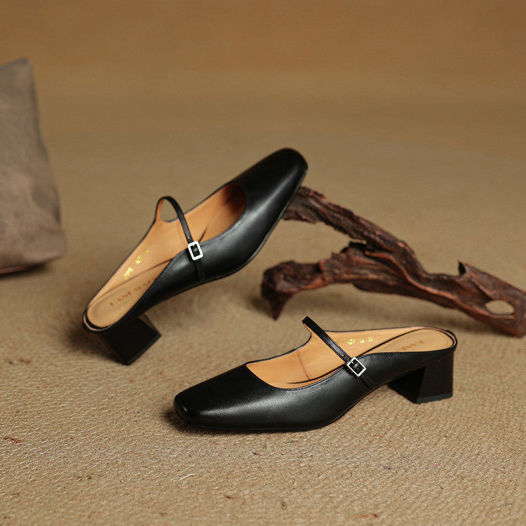 Anna-Berg | Genuine Leather Mules