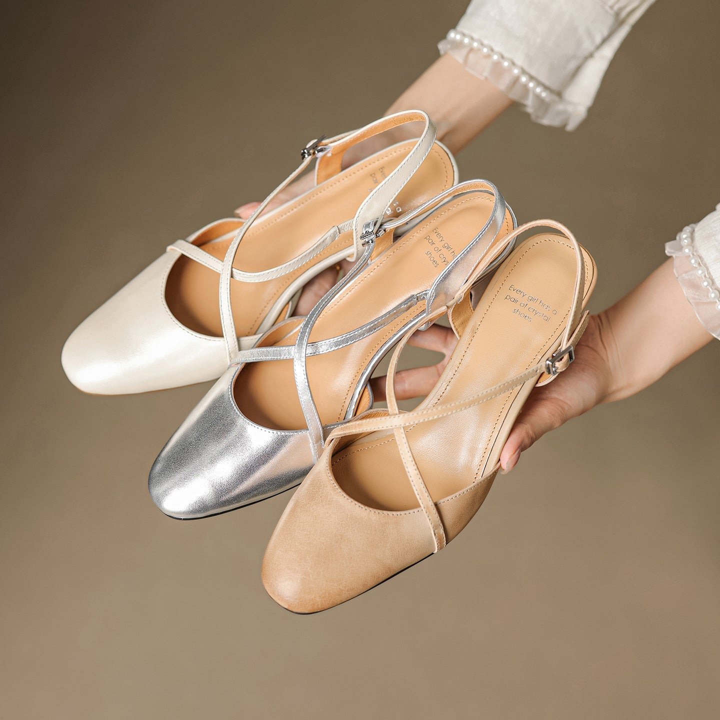 Anna-Berg | Leather Slingback Heels