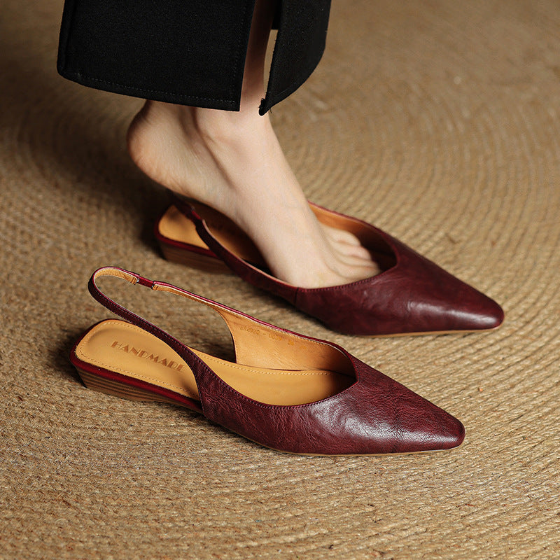 Anna-Berg | Leather Slingback Heels