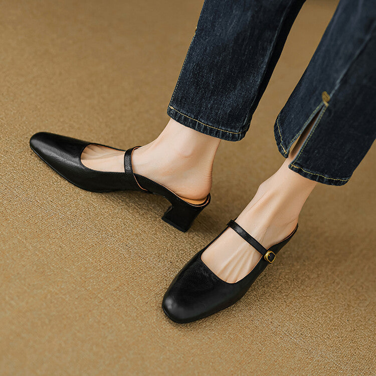 Anna-Berg | Genuine Leather Mules
