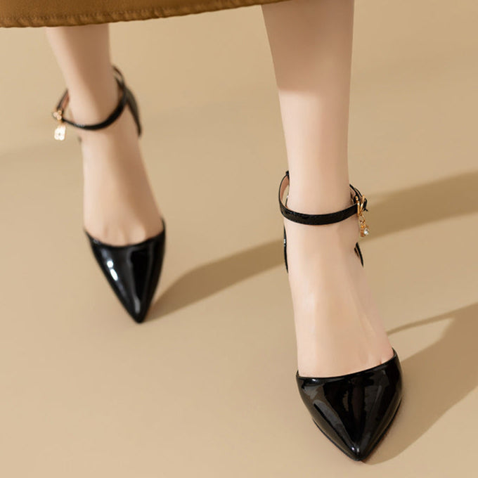 Anna-Berg | Elegant Pointed Toe Heels in Leather