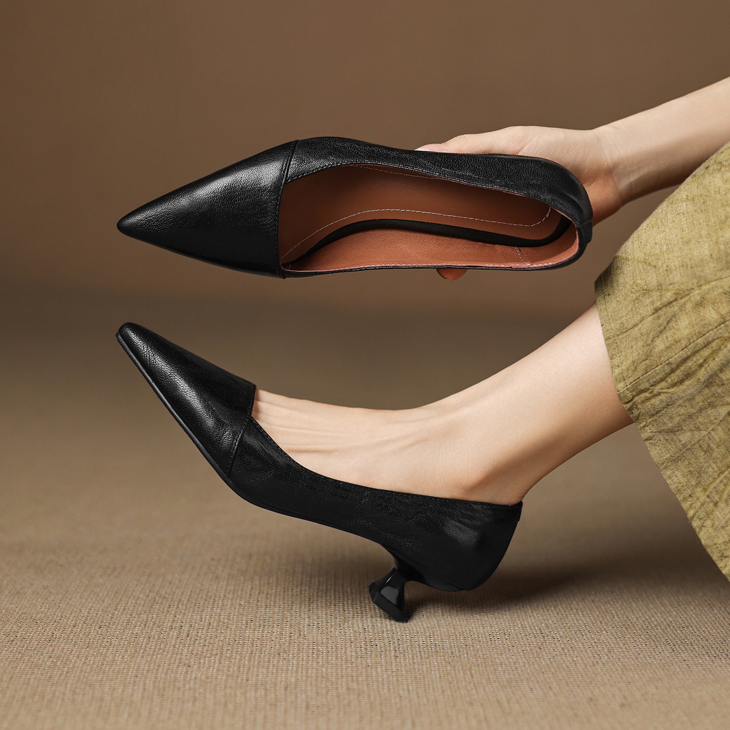 Anna-Berg | Genuine Leather Heels