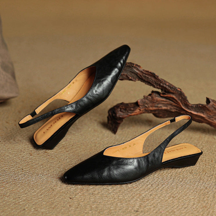 Anna-Berg | Leather Slingback Heels