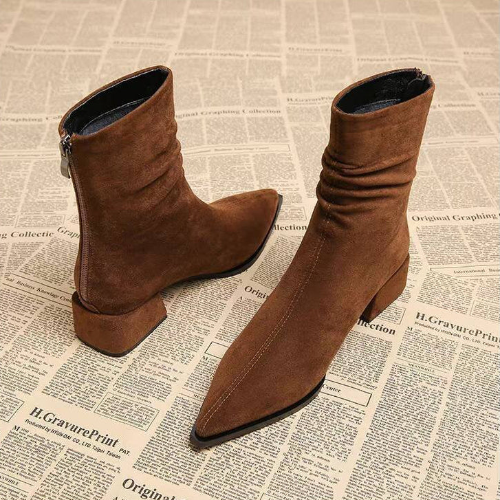 Anna-Berg | Leather Ankle Boots